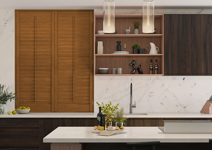 Kensington, Teak - Full Height Plantation Shutter - Image 6